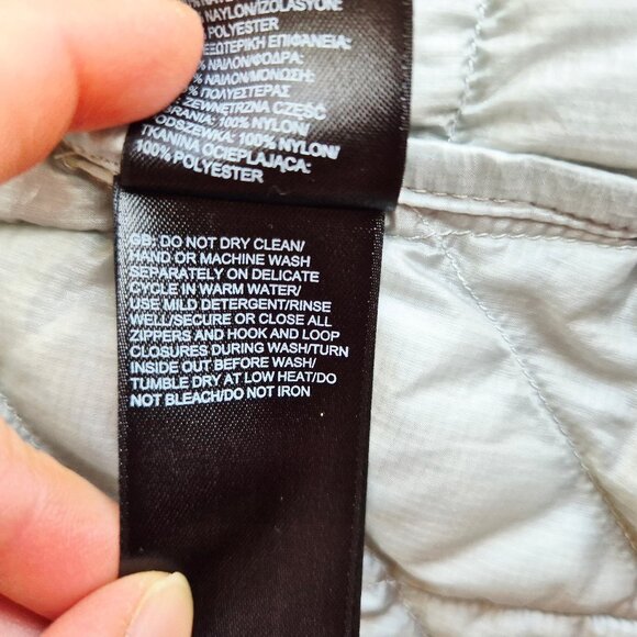 The North Face Thermoball Trekker Puffer Jacket Zip-Up Lightweight Grey - Picture 14 of 16